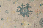 9x12 Light Purple and Ivory Turkish Oushak Rug