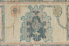 9x12 Light Purple and Ivory Turkish Oushak Rug