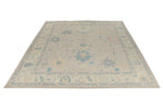9x12 Light Purple and Ivory Turkish Oushak Rug