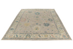 9x12 Light Purple and Ivory Turkish Oushak Rug