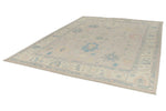 9x12 Light Purple and Ivory Turkish Oushak Rug