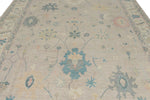 9x12 Light Purple and Ivory Turkish Oushak Rug