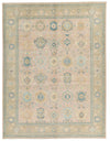 9x12 Pınk and Light Camel Turkish Oushak Rug
