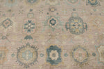 9x12 Pınk and Light Camel Turkish Oushak Rug