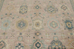 9x12 Pınk and Light Camel Turkish Oushak Rug