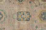 9x12 Pınk and Light Camel Turkish Oushak Rug