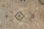 9x12 Pınk and Light Camel Turkish Oushak Rug