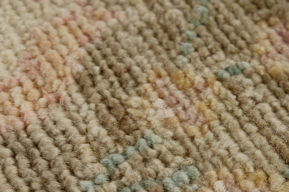 9x12 Pınk and Light Camel Turkish Oushak Rug