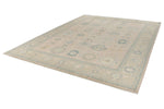 9x12 Pınk and Light Camel Turkish Oushak Rug