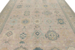 9x12 Pınk and Light Camel Turkish Oushak Rug