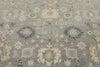 9x12 Light Gray and Light Blue Turkish Oushak Rug