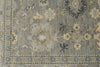 9x12 Light Gray and Light Blue Turkish Oushak Rug