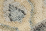 9x12 Light Gray and Light Blue Turkish Oushak Rug