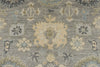 9x12 Light Gray and Light Blue Turkish Oushak Rug