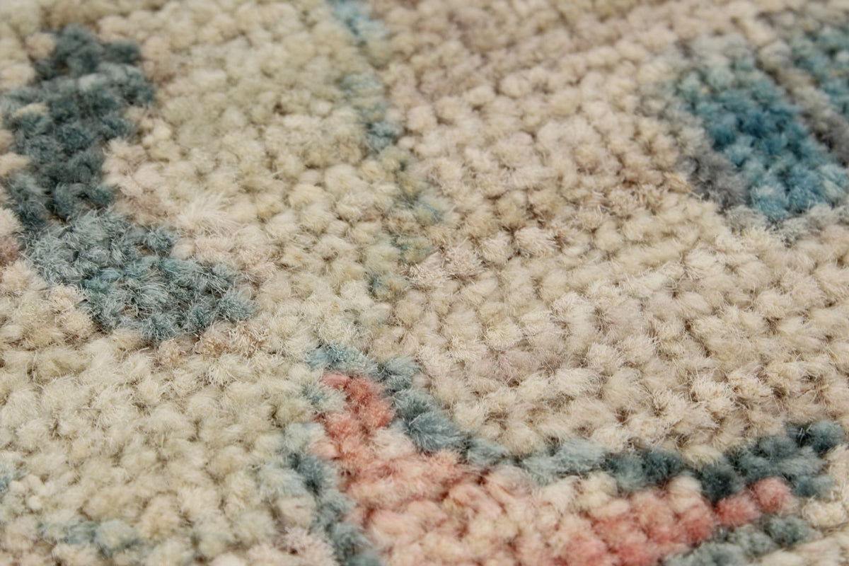 9x12 Gray and Multicolor Turkish Oushak Rug