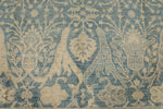 8x8 Blue and Ivory Turkish Oushak Rug