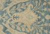 8x8 Blue and Ivory Turkish Oushak Rug