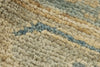 8x8 Blue and Ivory Turkish Oushak Rug