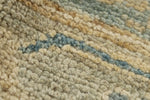 8x8 Blue and Ivory Turkish Oushak Rug