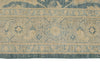 8x8 Blue and Ivory Turkish Oushak Rug