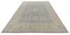 8x10 Blue and Ivory Turkish Oushak Rug
