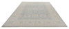 8x10 Blue and Ivory Turkish Oushak Rug