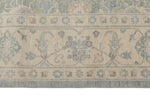 8x10 Blue and Ivory Turkish Oushak Rug