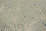 8x10 Light Olive Green and Ivory Turkish Oushak Rug