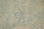 8x10 Light Olive Green and Ivory Turkish Oushak Rug