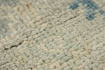 8x10 Light Olive Green and Ivory Turkish Oushak Rug