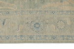 8x10 Light Olive Green and Ivory Turkish Oushak Rug