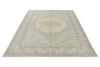 6x8 Blue and Beige Turkish Oushak Rug