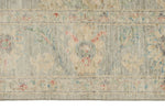 6x9 Light Gray and Light Blue Turkish Oushak Rug