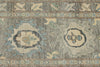 3x12 Light Gray and Ivory Turkish Oushak Runner