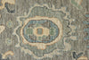 3x12 Light Gray and Ivory Turkish Oushak Runner