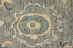 3x12 Light Gray and Ivory Turkish Oushak Runner