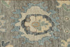 3x12 Light Gray and Ivory Turkish Oushak Runner