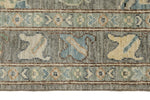 3x12 Light Gray and Ivory Turkish Oushak Runner