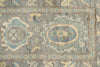 3x12 Light Gray and Ivory Turkish Oushak Runner