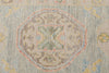 3x10 Light Blue and Beige Turkish Oushak Runner