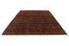 8x12 Multicolor and Brown Tribal Rug