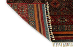 8x12 Multicolor and Brown Tribal Rug