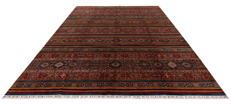 9x12 Multicolor Tribal Rug