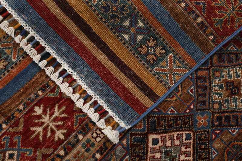 9x12 Multicolor Tribal Rug