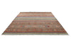 9x12 Brown and Multicolor Tribal Rug