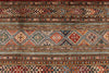 9x12 Brown and Multicolor Tribal Rug