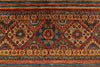 6x9 Brown and Multicolor Tribal Rug