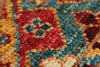 6x9 Brown and Multicolor Tribal Rug
