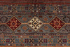 6x8 Gray and Multicolor Tribal Rug