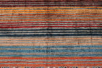 6x8 Gray and Multicolor Tribal Rug